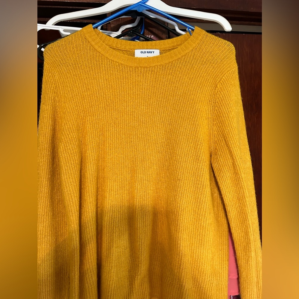 Mustard Yellow Sweater Old Navy Medium